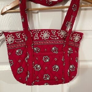 Vera Bradley Red Bandana Small Tote